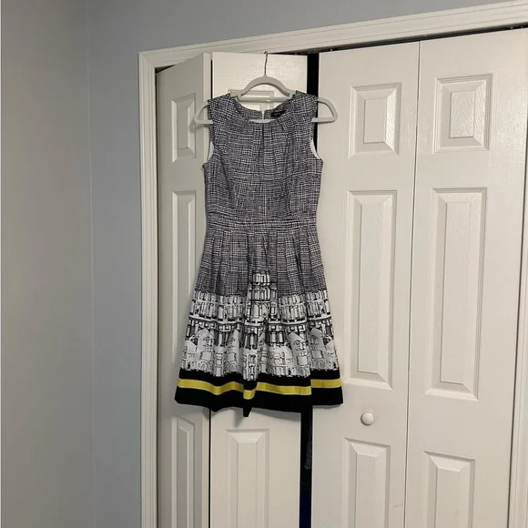 Ellen Tracy Black & White City Dress - Picture 4 of 16